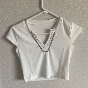 Knock off white urban top from Amazon, size small, fits nice, white & grey.